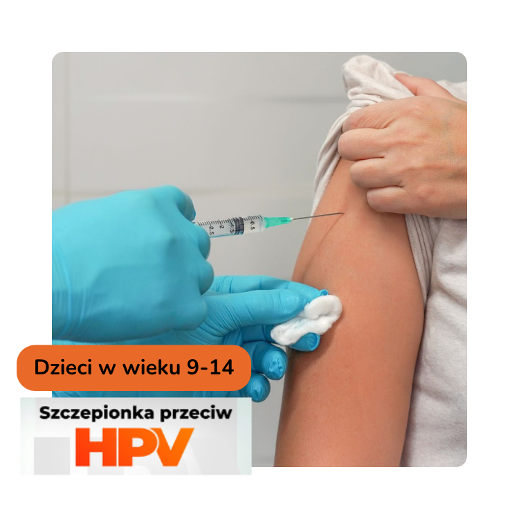 dziewczyna w trakcie szczepienia przeciw HPV